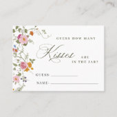 Viktorianisches Brautparty Wie viele Game Card Visitenkarte (Vorderseite)