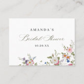 Viktorianisches Brautparty Wie viele Game Card Visitenkarte (Rückseite)