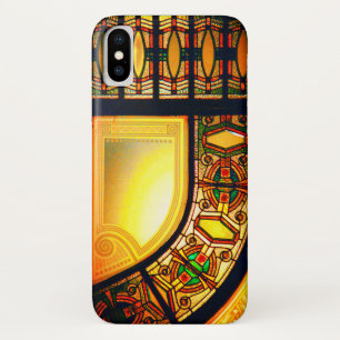 Viktorianisches Buntglas, schwarz Case-Mate iPhone Hülle