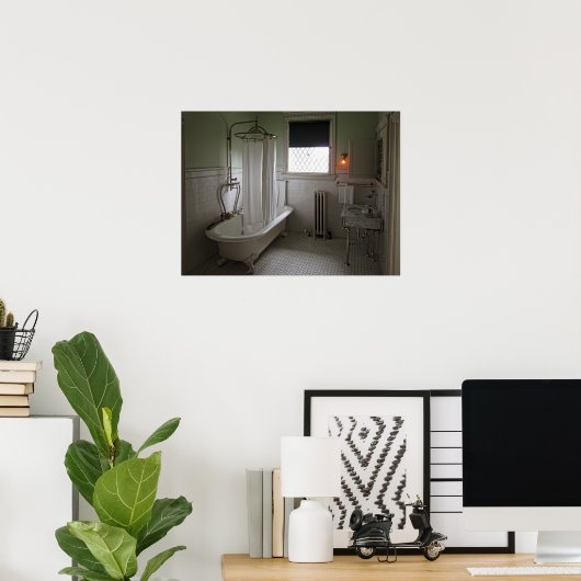 Viktorianisches Campbell House Badezimmer Poster (Heimbüro)