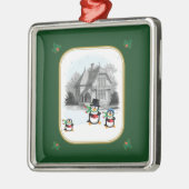Viktorianisches Caroling Pinguine Ornament (Links)