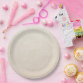 Viktorianisches CremeWallpaper Pappteller (Party)