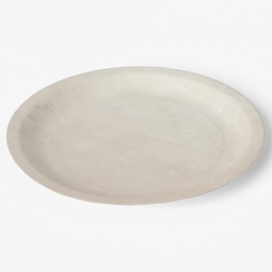 Viktorianisches CremeWallpaper Pappteller (Schrägansicht)