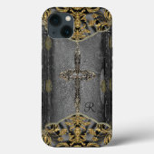Viktorianisches Cross Monogramm Case-Mate iPhone Hülle (Rückseite)