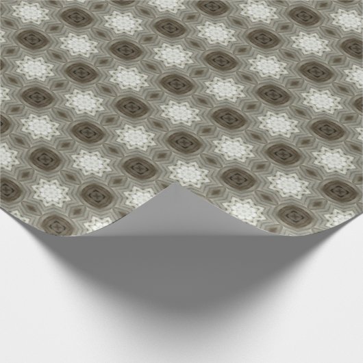 Viktorianisches Crosshatch Weihnachten: Textildesi Geschenkpapier (Ecke)