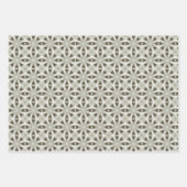 Viktorianisches Crosshatch Weihnachten: Textildesi Geschenkpapier Set (Vorderseite 3)