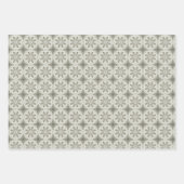 Viktorianisches Crosshatch Weihnachten: Textildesi Geschenkpapier Set (Vorderseite)