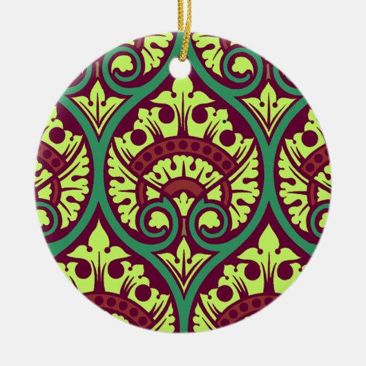 Viktorianisches Design #6 bei VictoriaShaylee Keramik Ornament (Vorne)