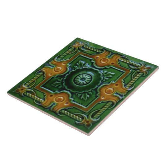 Viktorianisches Design Majolica Tile Fliese (Seite)