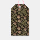 Viktorianisches dunkles Blumen-Weihnachtsgeschenk- Geschenkanhänger (Rückseite)