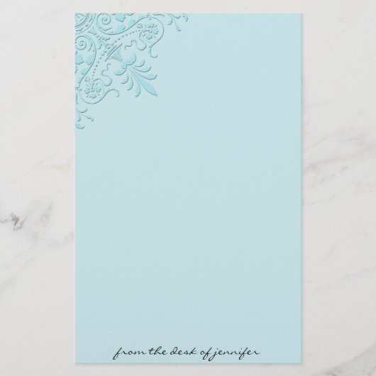 Viktorianisches Eckmotiv-Briefpapier Briefpapier (Vorderseite)