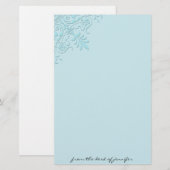 Viktorianisches Eckmotiv-Briefpapier Briefpapier (Vorne/Hinten)