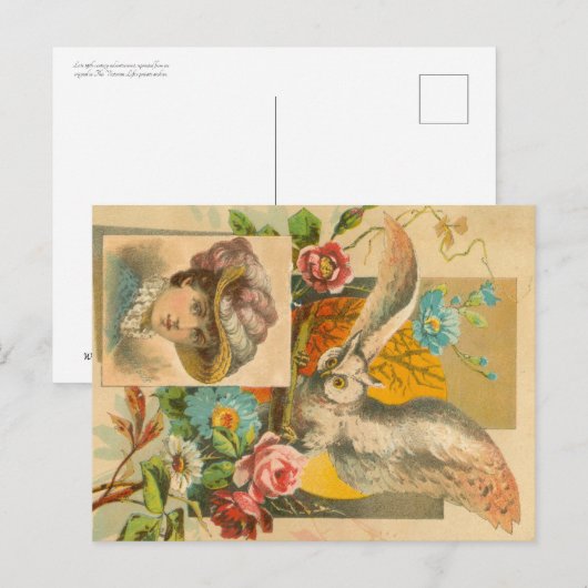 Viktorianisches Ei Postkarte (Vorne/Hinten)