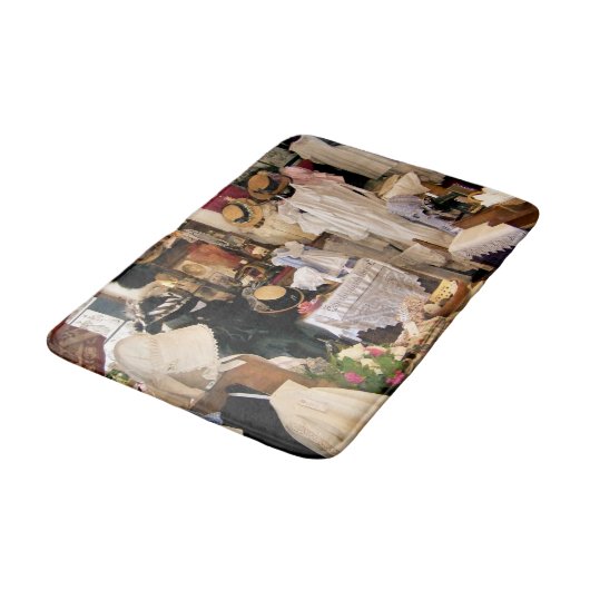 VIKTORIANISCHES ENGLAND BADEMATTE (Schrägansicht)