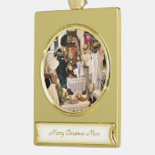 VIKTORIANISCHES ENGLAND Banner-Ornament GOLD (Links)