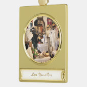 VIKTORIANISCHES ENGLAND Banner-Ornament GOLD (Links)