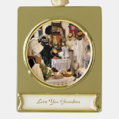 VIKTORIANISCHES ENGLAND Banner-Ornament GOLD (Vorderseite)