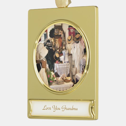 VIKTORIANISCHES ENGLAND Banner-Ornament GOLD (Links)