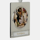 VIKTORIANISCHES ENGLAND Banner-Ornament SILBER (Rechts)