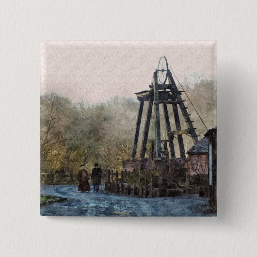 VIKTORIANISCHES ENGLAND BUTTON (Vorderseite)