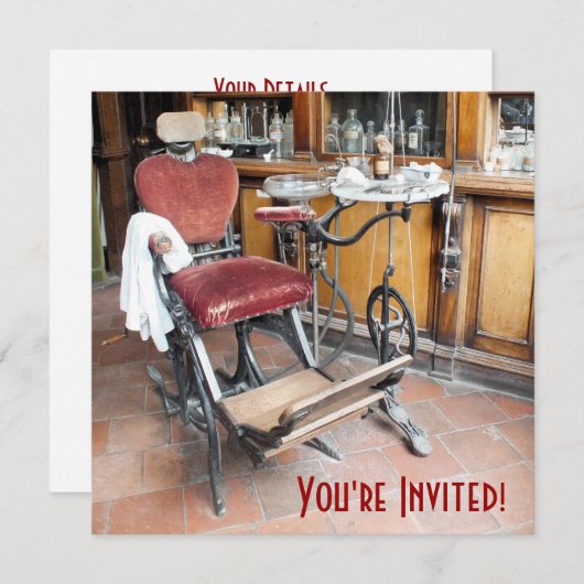 VIKTORIANISCHES ENGLAND EINLADUNG (Vorne/Hinten)