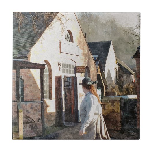 VIKTORIANISCHES ENGLAND FLIESE (Vorderseite)