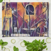 VIKTORIANISCHES ENGLAND-GEBÄUDE GESCHIRRTUCH (Gefaltet)