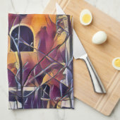 VIKTORIANISCHES ENGLAND-GEBÄUDE GESCHIRRTUCH (Viertel Falte)