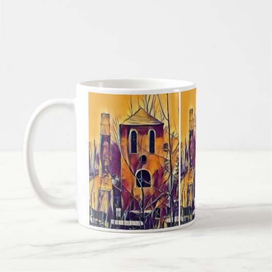 VIKTORIANISCHES ENGLAND-GEBÄUDE KAFFEETASSE (Links)