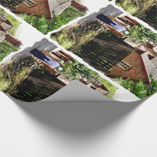 VIKTORIANISCHES ENGLAND GESCHENKPAPIER (Ecke)