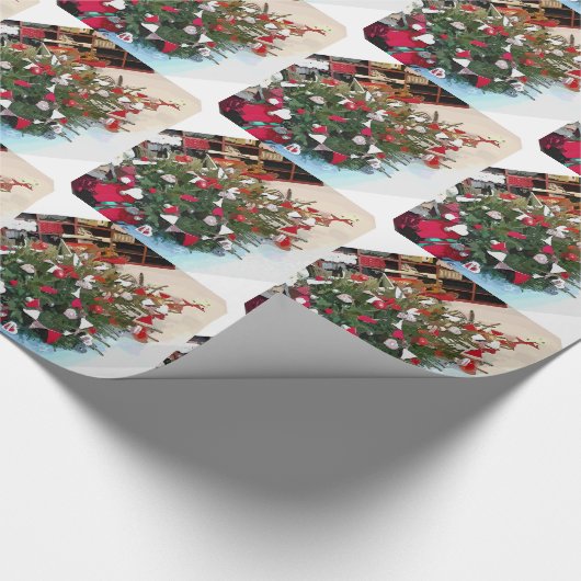 VIKTORIANISCHES ENGLAND GESCHENKPAPIER (Ecke)