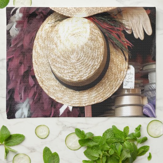 VIKTORIANISCHES ENGLAND GESCHIRRTUCH (Gefaltet)