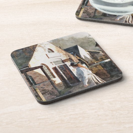 VIKTORIANISCHES ENGLAND GETRÄNKEUNTERSETZER (Linke Seite)