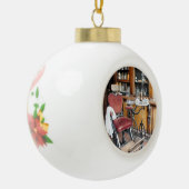 VIKTORIANISCHES ENGLAND KERAMIK Kugel-Ornament (Links)