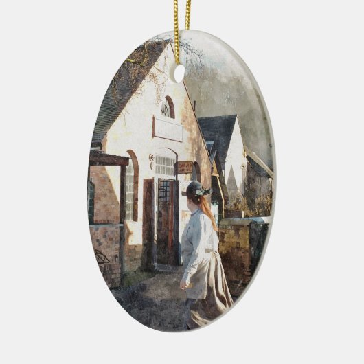 VIKTORIANISCHES ENGLAND KERAMIKORNAMENT (Links)