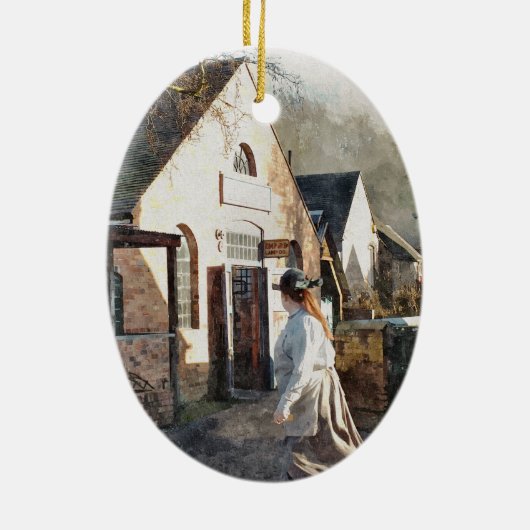 VIKTORIANISCHES ENGLAND KERAMIKORNAMENT (Hinten)