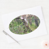 VIKTORIANISCHES ENGLAND OVALER AUFKLEBER (Umschlag)