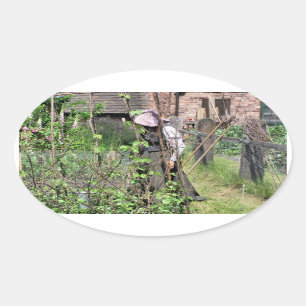 VIKTORIANISCHES ENGLAND OVALER AUFKLEBER