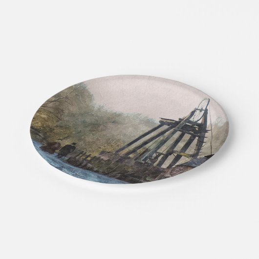 VIKTORIANISCHES ENGLAND PAPPTELLER (Schrägansicht)