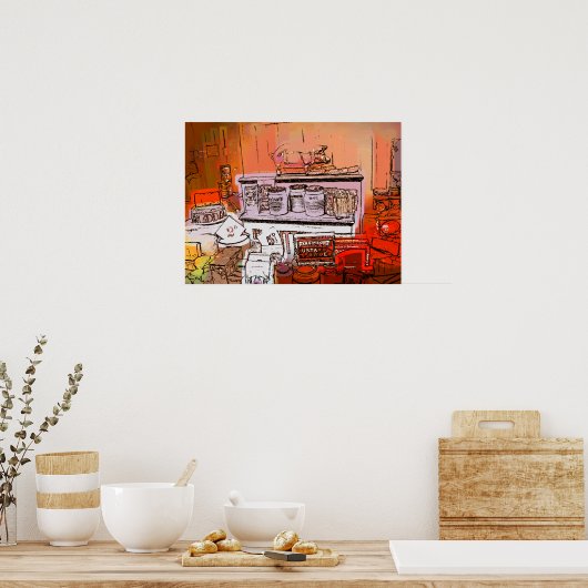 VIKTORIANISCHES ENGLAND POSTER (Küche)