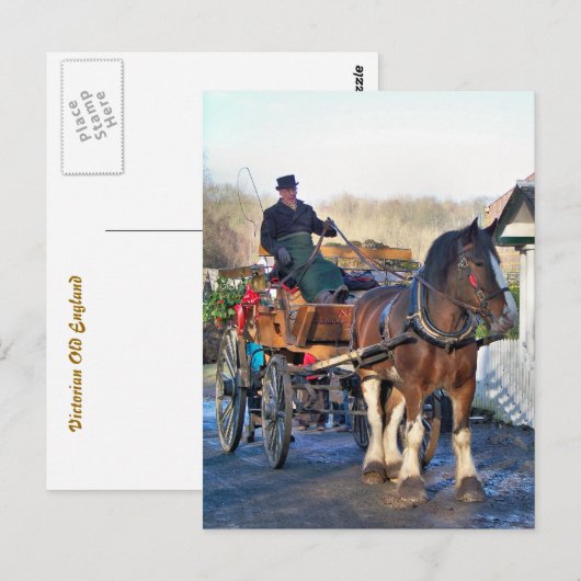 VIKTORIANISCHES ENGLAND POSTKARTE (Vorne/Hinten)