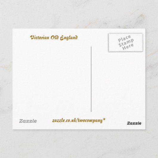 VIKTORIANISCHES ENGLAND POSTKARTE (Rückseite)
