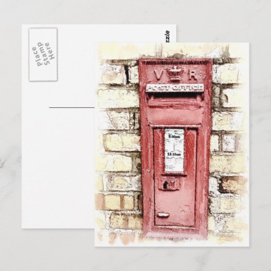 VIKTORIANISCHES ENGLAND POSTKARTE (Vorne/Hinten)