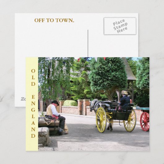 VIKTORIANISCHES ENGLAND POSTKARTE (Vorne/Hinten)