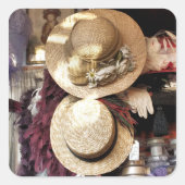 VIKTORIANISCHES ENGLAND QUADRATISCHER AUFKLEBER (Vorderseite)