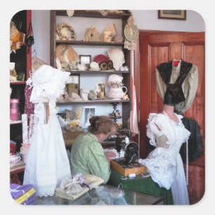 VIKTORIANISCHES ENGLAND QUADRATISCHER AUFKLEBER