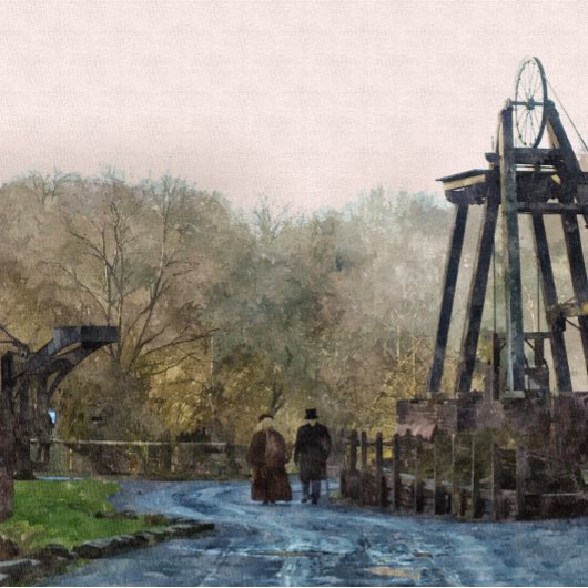 VIKTORIANISCHES ENGLAND RUNDE WANDUHR