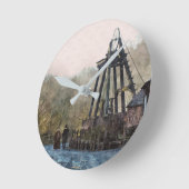 VIKTORIANISCHES ENGLAND RUNDE WANDUHR (Winkel)