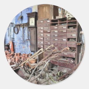 VIKTORIANISCHES ENGLAND RUNDER AUFKLEBER