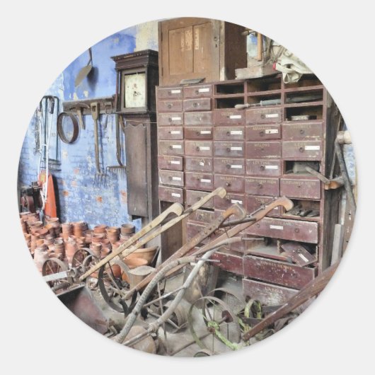 VIKTORIANISCHES ENGLAND RUNDER AUFKLEBER (Vorderseite)